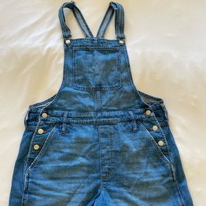 Madewell Denim Short Overalls